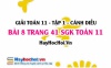 Giải bài 8 trang 41 Toán 11 tập 1 SGK Cánh Diều